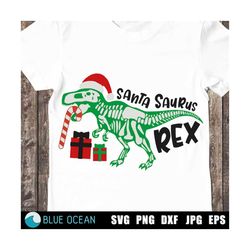 santa saurus rex svg, dinosaur christmas svg, christmas t-rex, svg cut files