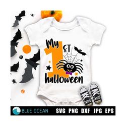 My first halloween SVG, My 1st halloween SVG, Kids halloween SVG, Baby halloween svg