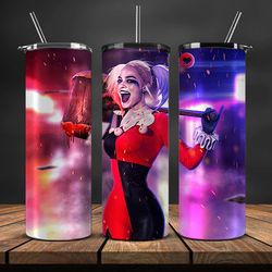 harley quinn tumbler wrap, harley quinn tumbler 20oz png,harley quinn tumbler 05