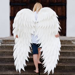 Bride Wings costume, Wedding Angel Wings, Cosplay Wings, Maternity Pregnancy photoshoot, dancing wings