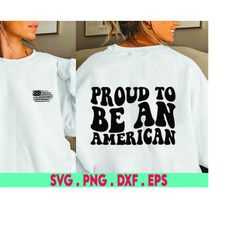 july 4th svg, proud to be an american cut file, handlettered svg, 4th of july, independence day cut file for cricut or s