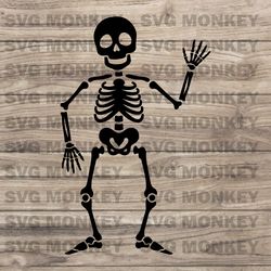 Skeleton SVG, Halloween Skeleton Clipart, Funny Dance Skeleton SVG, Halloween Clipart, Skeleton Graphics, Cricut Cut Fil