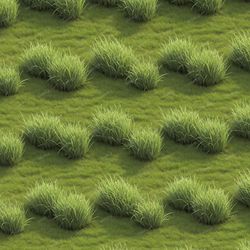Clumps of Grass Pattern Tileable Repeating Pattern