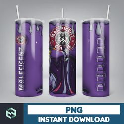 3D Inflated Puff Cruella Coffee Wrap Ha Straight, Halloween Character Coffee Wrap Sublimation Tumbler Design Download