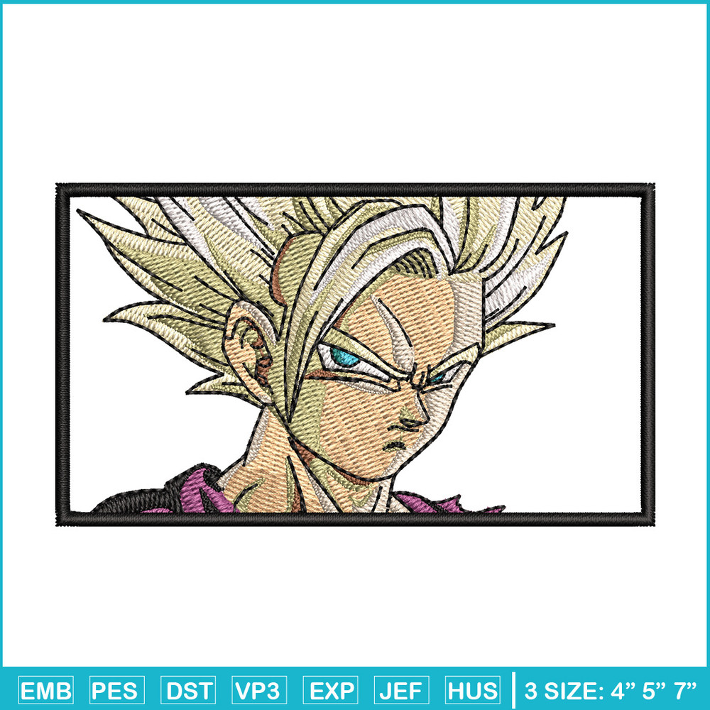 Gohan ssj box embroidery design, Dragonball embroidery, Anime design, Embroidery shirt, Embroidery file,Digital download.jpg