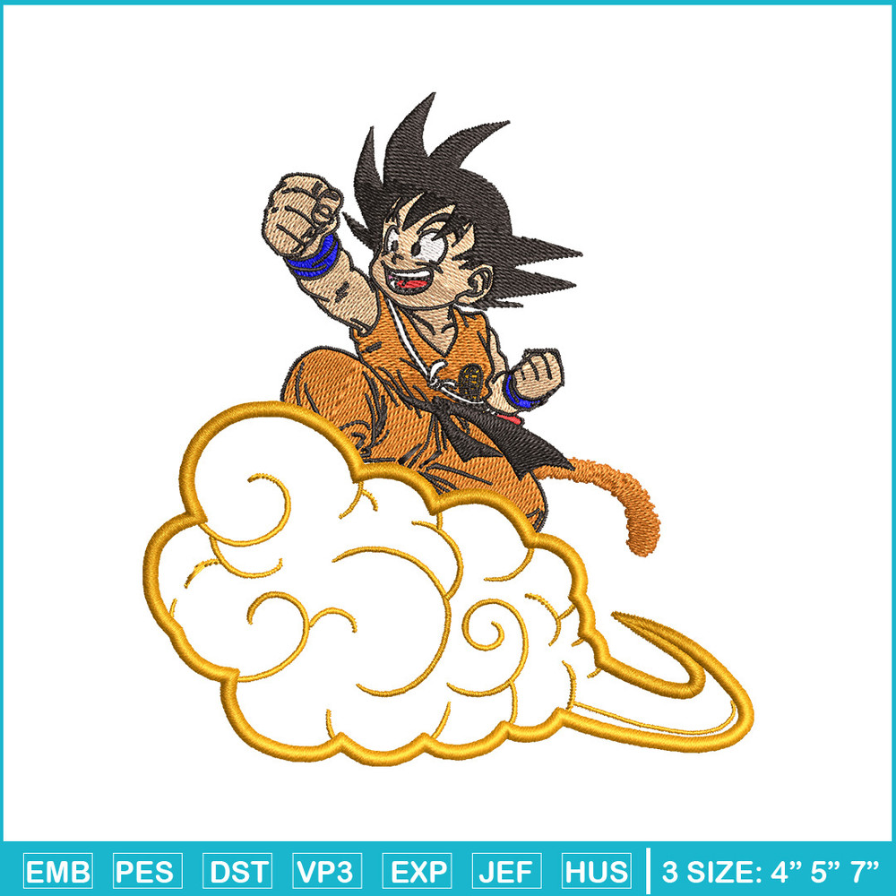 Goku child embroidery design, Dragonball embroidery, Anime design, Embroidery shirt, Embroidery file, Digital download.jpg