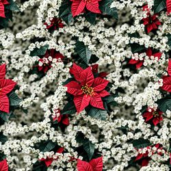 poinsettia christmas 42 pattern tileable repeating pattern