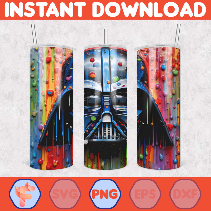 Cartoon And Super Hero Tumbler Wrap Png, 3D Tumbler Design Skinny Sublimation Digital Download (4).jpg