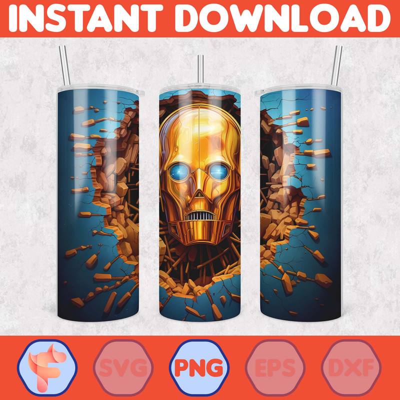 Cartoon And Super Hero Tumbler Wrap Png, 3D Tumbler Design Skinny Sublimation Digital Download (12).jpg