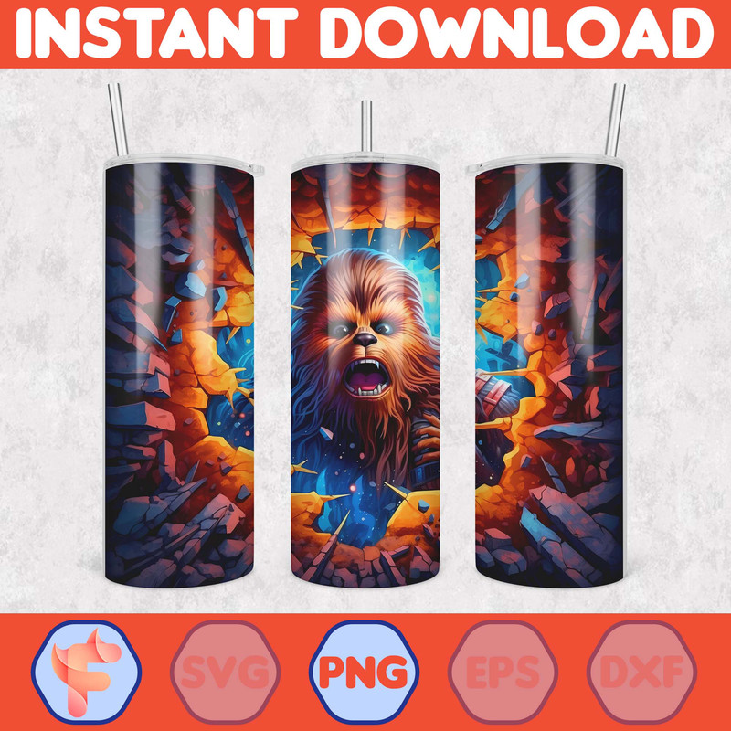 Cartoon And Super Hero Tumbler Wrap Png, 3D Tumbler Design Skinny Sublimation Digital Download (14).jpg