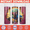 Cartoon And Super Hero Tumbler Wrap Png, 3D Tumbler Design Skinny Sublimation Digital Download (17).jpg
