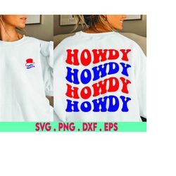 howdy america svg, america svg, usa svg, 4th of july svg, western png, smiley face svg, fourth of july svg, cowboy svg,