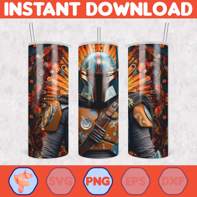 Cartoon And Super Hero Tumbler Wrap Png, 3D Tumbler Design Skinny Sublimation Digital Download (80).jpg