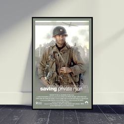 Saving Private Ryan Movie Poster Wall Art, Room Decor, Home Decor, Art Poster For Gift, Vintage Movie Poster, Movie Prin