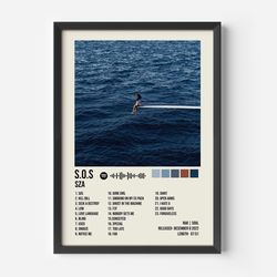 sza poster sos sza playlist sza album album cover poster album cover premium poster available- a5,a4,a3,a2