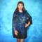 Dark blue embroidered Orenburg Russian shawl, Hand knit cover up, Wool wrap, Handmade stole, Kerchief, Wedding shawl, Warm bridal cape, Big scarf, Gift for her