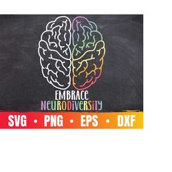 embrace neurodiversity svg | celebrate the spectrum | autism awareness month | special education | commercial use & digi
