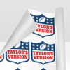 Taylor's Version Wrapping Paper NFL Football Travis Kelce Taylor Swift Era.png