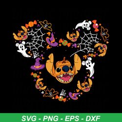 disney stitch halloween svg trick or treat svg cutting file