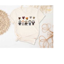 cute jason and michael halloween horror movies shirt, halloween horror friends shirt, halloween killers shirt, funny hal