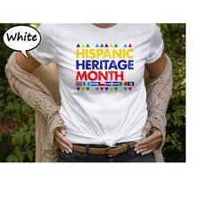 hispanic heritage month shirt, hispanic heritage shirt, hispanic shirt, latin america tee, countries flags celebration t