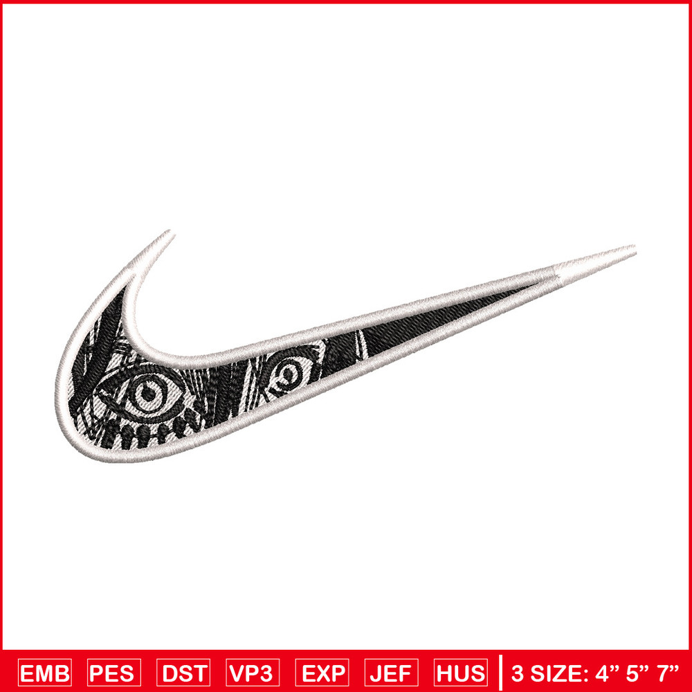Eren eyes nike embroidery design, Aot embroidery, Nike design, Embroidery shirt, Embroidery file, Digital download.jpg
