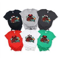 disney christmas shirt, mickey minnie happy new year shirt, xmas matching pajama, disneyland family shirt, disney couple