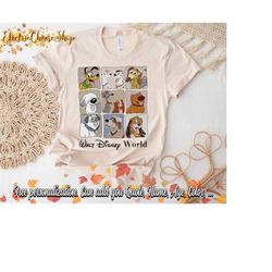 disney retro dogs shirt, vintage walt disney world shirt, dog mom shirt, lady and the tramp, disneyland shirt