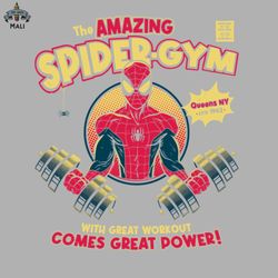 The Amazing Spider Gym Sublimation PNG Download
