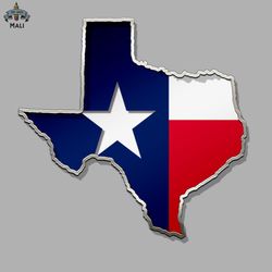 texas flag in texas state outline lone start state logo sublimation png download