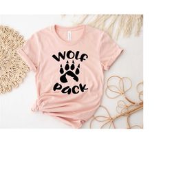 wolf pack shirt, wolf shirt, animal lover shirt, ready to press dtf print, women wolf pack tee, wild life shirt, wolf lo
