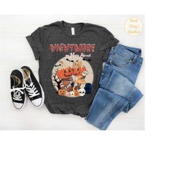 vintage disney halloween pumpkin mickey minnie nightmare on mainstreet comfort shirt, 90s halloween party, wdw spooky se