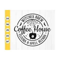 witches brew coffee house svg, funny witch halloween svg, halloween coffee sign svg, witches brew svg, instant download