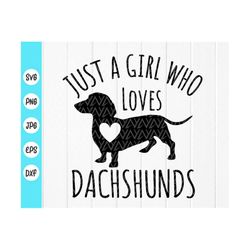 just a girl who loves dachshunds svg, dog lover svg,wiener dog svg,animal lover svg,dachshunds svg,dog svg,instant downl