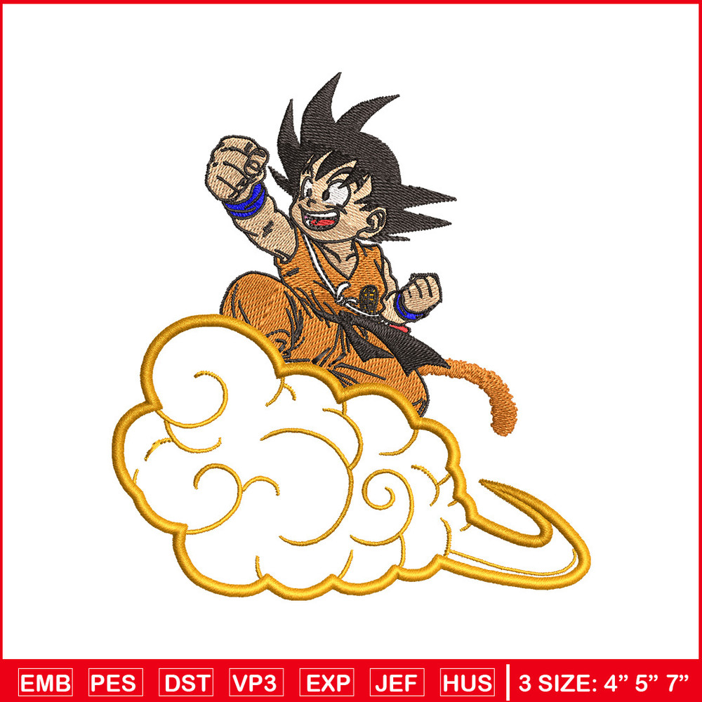 Goku child embroidery design, Dragonball embroidery, Anime design, Embroidery shirt, Embroidery file, Digital download.jpg