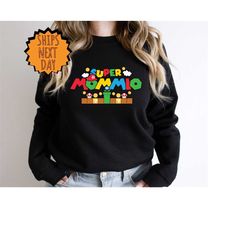 super mommio and daddio sweatshirt, funny mom sweater,mother's day sweater,father's day sweater,super dad sweater,gift f