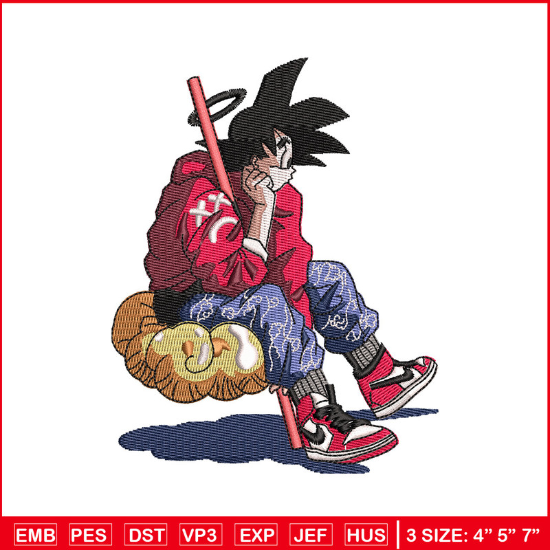 Goku man embroidery design, Dragonball embroidery, Anime design, Embroidery shirt, Embroidery file, Digital download.jpg