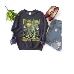 vintage disneyland haunted mansion shirt, the haunted mansion shirt, mickey halloween shirt, dinseyland halloween tee, r