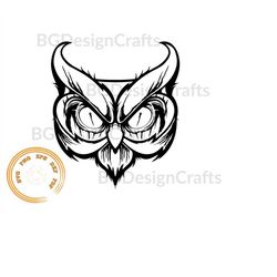 owl, owl svg, owl head svg, owl png, owl clipart, cricut, dxf