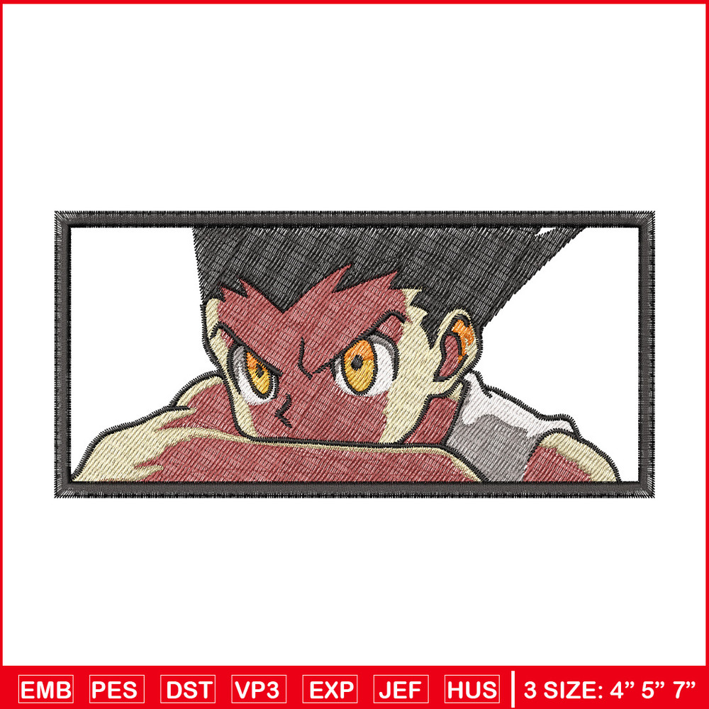 Gon box embroidery design, Hxh embroidery, Anime design, Embroidery shirt, Embroidery file, Digital download.jpg