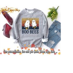vintage boo bees shirt ghost vintage shirt, bee lovers t-shirt, beekeeper gifts funny halloween sweatshirt