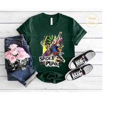 marvel spider-man across the spider-verse punk shirt, spider-man: across spider-verse shirt, hobie brown spider-man, spi
