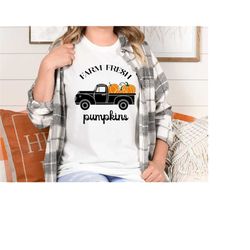 farm fresh pumpkins shirt, pumpkin patch shirt, fall apparel, women fall shirt, farm fresh fall shirt, fall shirt, pumpk