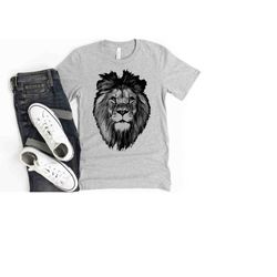 lion face shirt, majestic lion shirt, wild lion shirt, animal lover shirt, animal shirt, animal face shirt, african trib