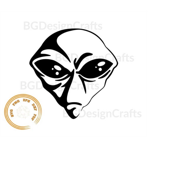 Alien SVG, Alien Face SVG, Alien Head Svg, Alien cut file, A - Inspire ...