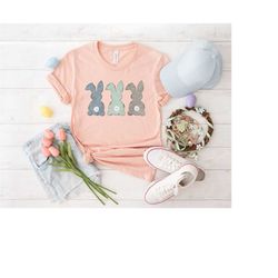 cute easter bunnies t-shirt, easter day shirt, three little bunnies tee, little bunnies shirt, bunny shirt, easter giftm