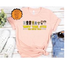 may the 4th be with you shirt, galaxy edge shirt, star war character tee, disney group shirts, disney matching shirt, di