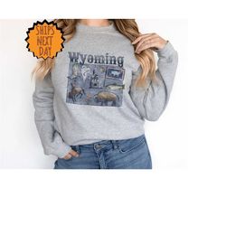 wyoming state sweatshirt, wyoming sweater, wyoming pride sweater, wyoming travel gift,cowboy state sweater,cowboy sweats