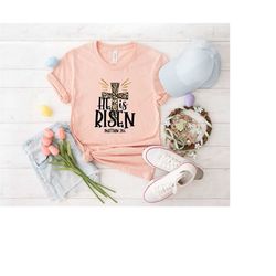 he is risen cross shirt, easter jesus shirt, easter is for jesus shirt, easter christian shirt, easter cross shirt, cros