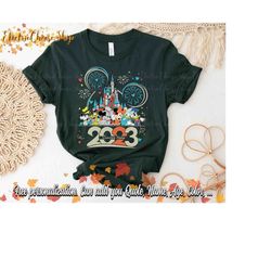 personalized disney family shirt, vacation disney matching shirts, disneyland shirt, first disney trip 2023, disneyworld